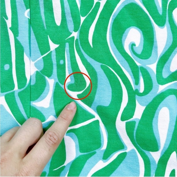 Lilly Pulitzer • Charlena Dress printed ponte shift green blue Finders Keepers - Picture 12 of 13